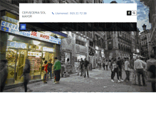 Tablet Screenshot of cerveceriasolmayor.com